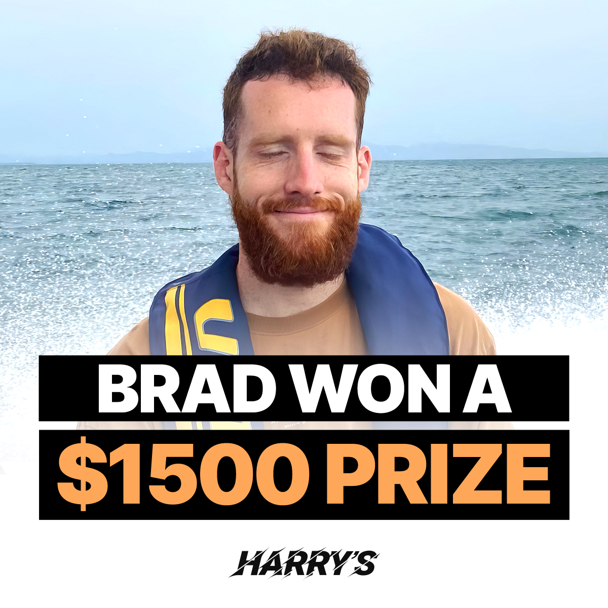Brad, Harry's Challenge winner