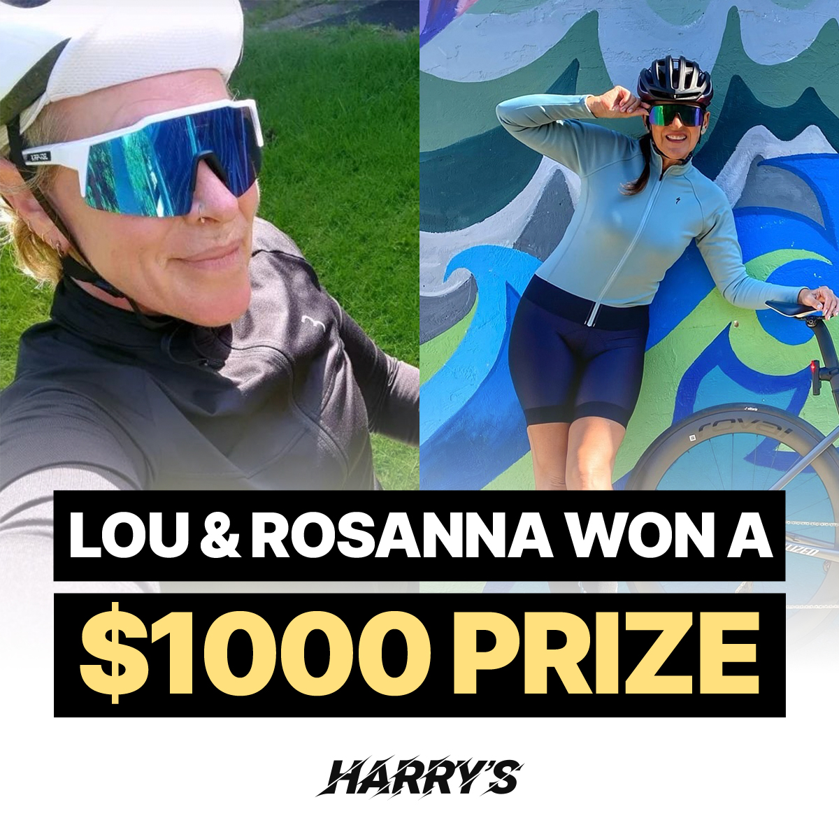 Lou and Rosanna, Harry's Challenge winners