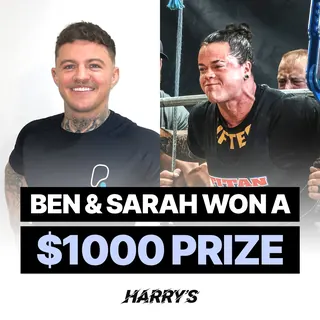 Sarah and Ben, Harry's Challenge winners